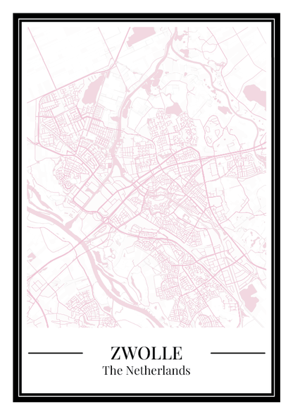 Zwolle - Poster Blush Pink