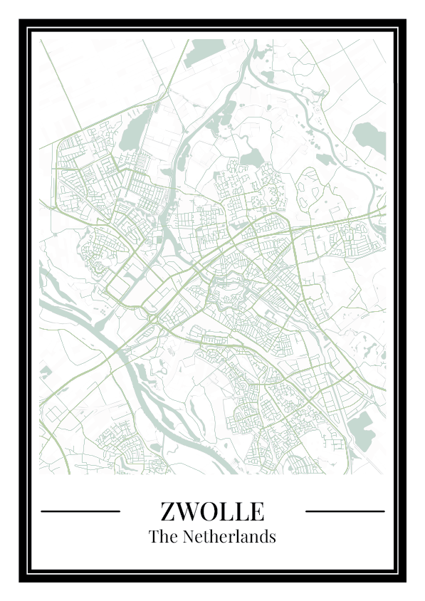 Zwolle - Poster Sage Green
