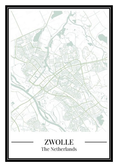 Zwolle - Poster Sage Green