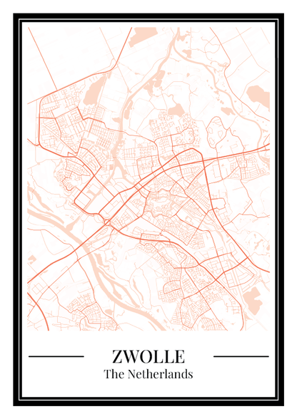 Zwolle - Poster Warm Peach
