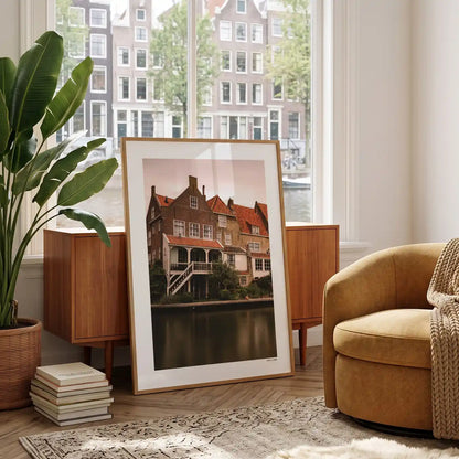 Alkmaar Klassiek fotoposter in woonkamer interieur - Kleur
