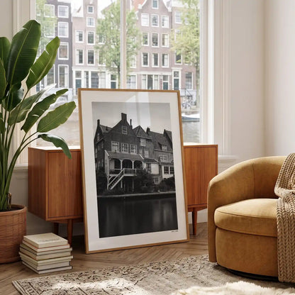 Alkmaar Klassiek fotoposter in woonkamer interieur - Zwart-Wit