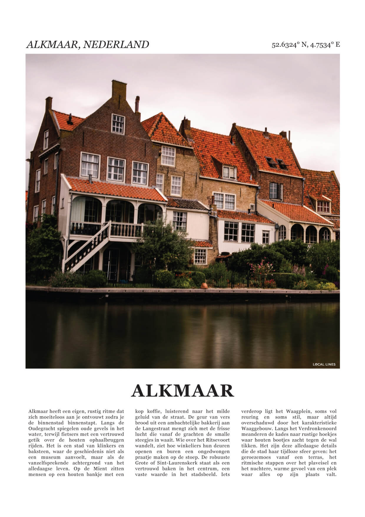 Alkmaar Fotoposter – Kleur