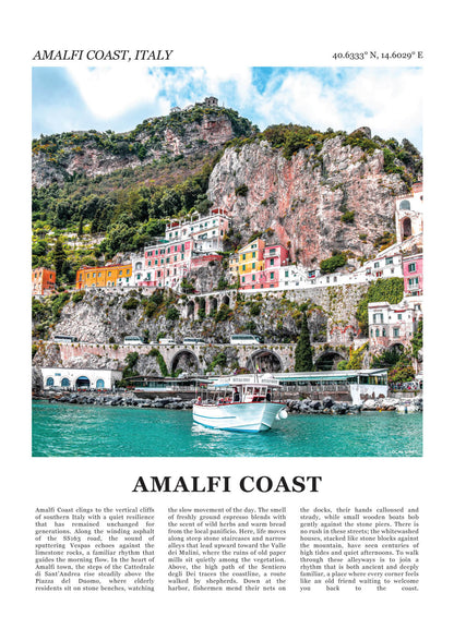Amalfikust Fotoposter – Kleur