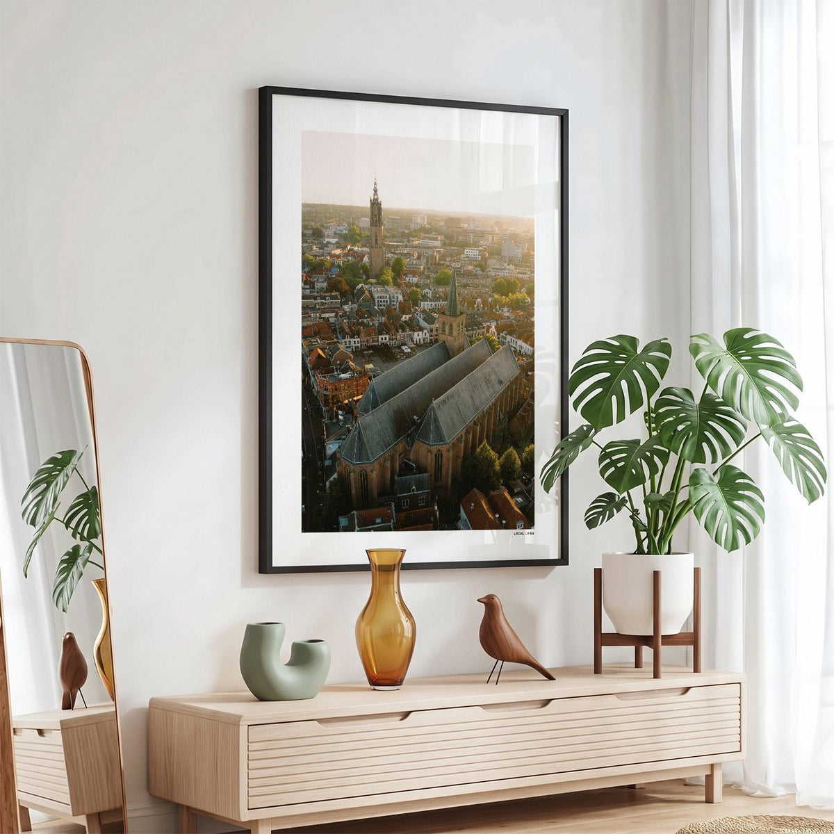 Amersfoort Klassiek fotoposter in zwarte lijst - Kleur