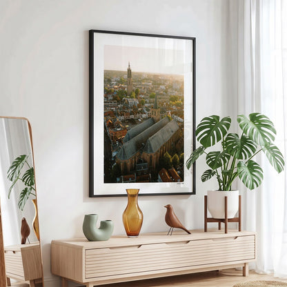 Amersfoort Klassiek fotoposter in zwarte lijst - Kleur