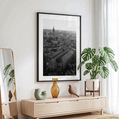 Amersfoort Klassiek fotoposter in zwarte lijst - Zwart-Wit