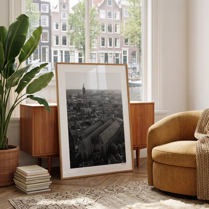 Amersfoort Klassiek fotoposter in woonkamer interieur - Zwart-Wit
