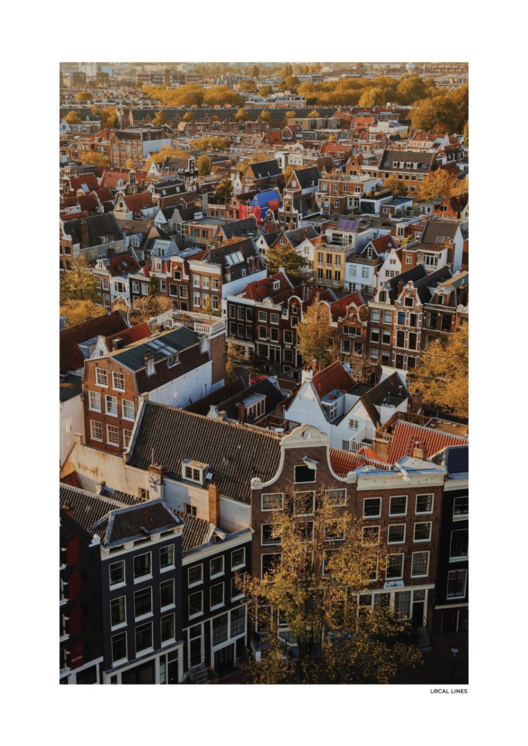 Amsterdam Herfst fotoposter zonder lijst - Kleur