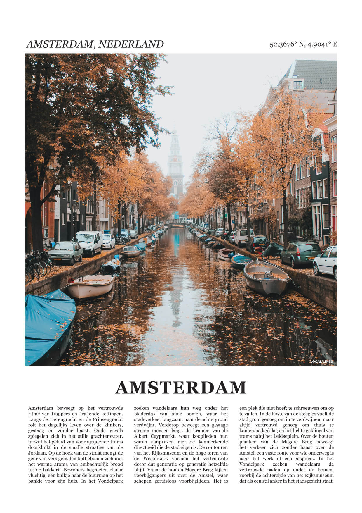 Amsterdam Fotoposter 2 – Kleur
