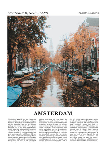 Amsterdam Fotoposter 2 – Kleur