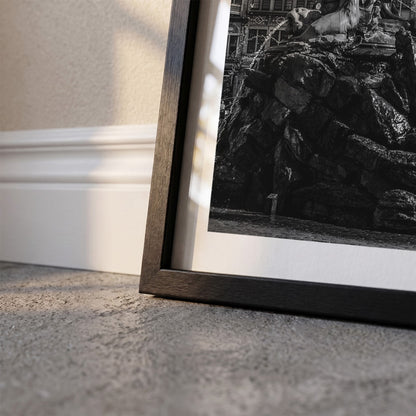 Detail van Antwerpen Klassiek fotoposter en lijst - Zwart-Wit