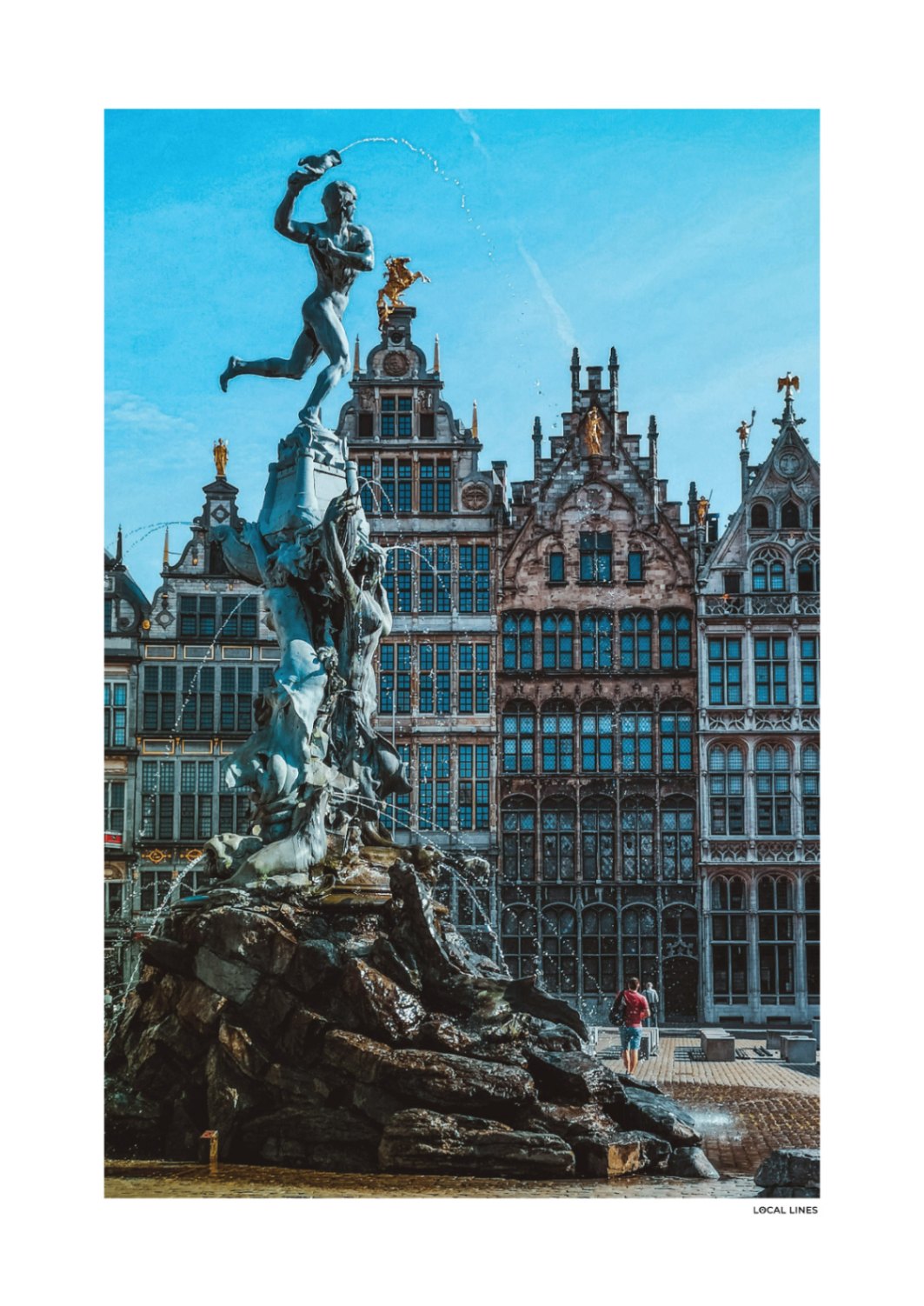 Antwerpen Klassiek fotoposter zonder lijst - Kleur
