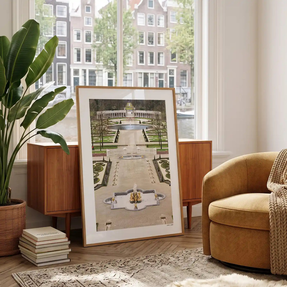 Apeldoorn Klassiek fotoposter in woonkamer interieur - Kleur
