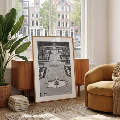 Apeldoorn Klassiek fotoposter in woonkamer interieur - Zwart-Wit