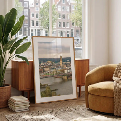 Arnhem Klassiek fotoposter in woonkamer interieur - Kleur