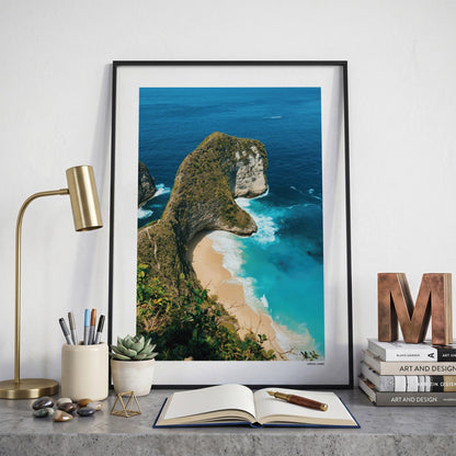 Bali Klassiek fotoposter op bureau in kamer - Kleur