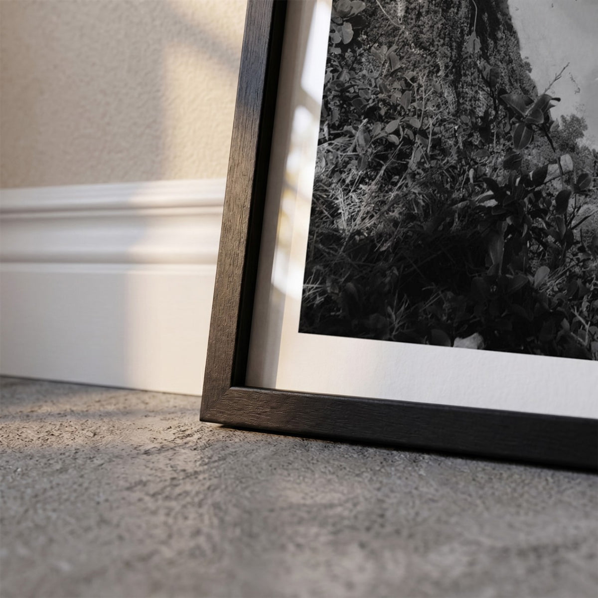 Detail van Bali Klassiek fotoposter en lijst - Zwart-Wit