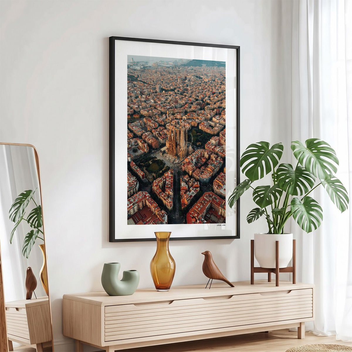 Barcelona Klassiek fotoposter in zwarte lijst - Kleur