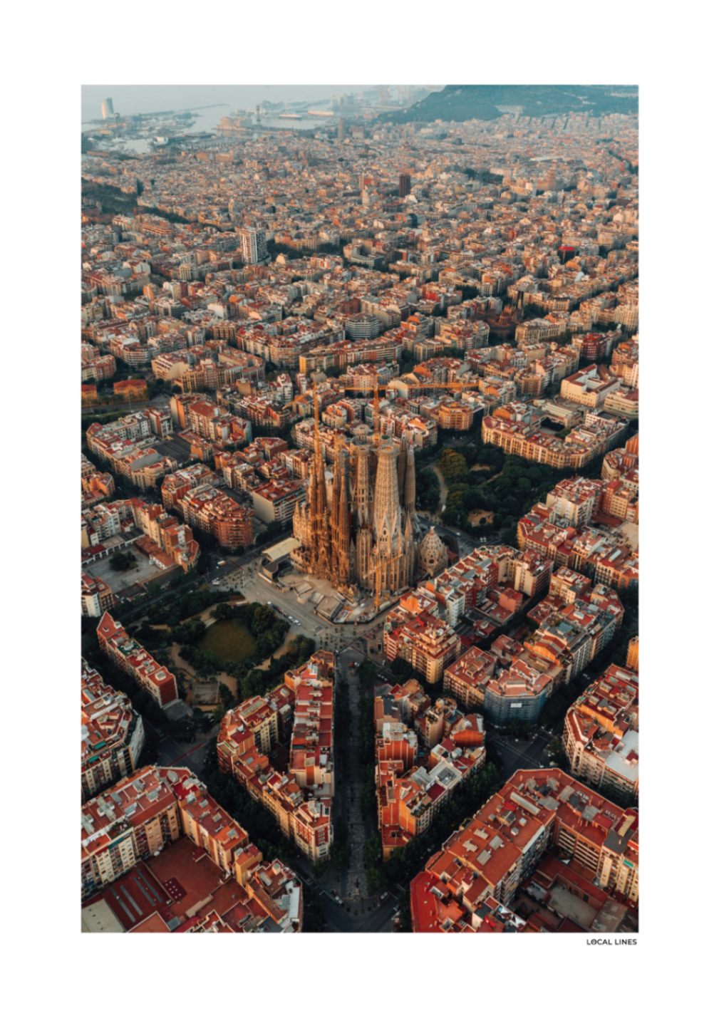 Barcelona Klassiek fotoposter zonder lijst - Kleur