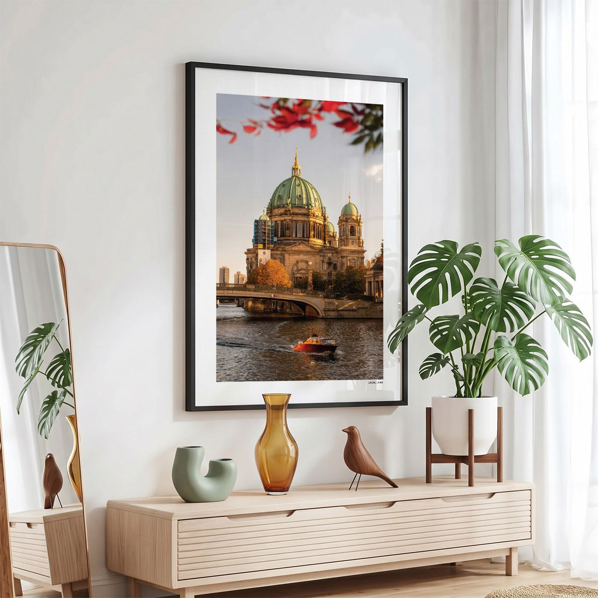 Berlijn Klassiek fotoposter in zwarte lijst - Kleur
