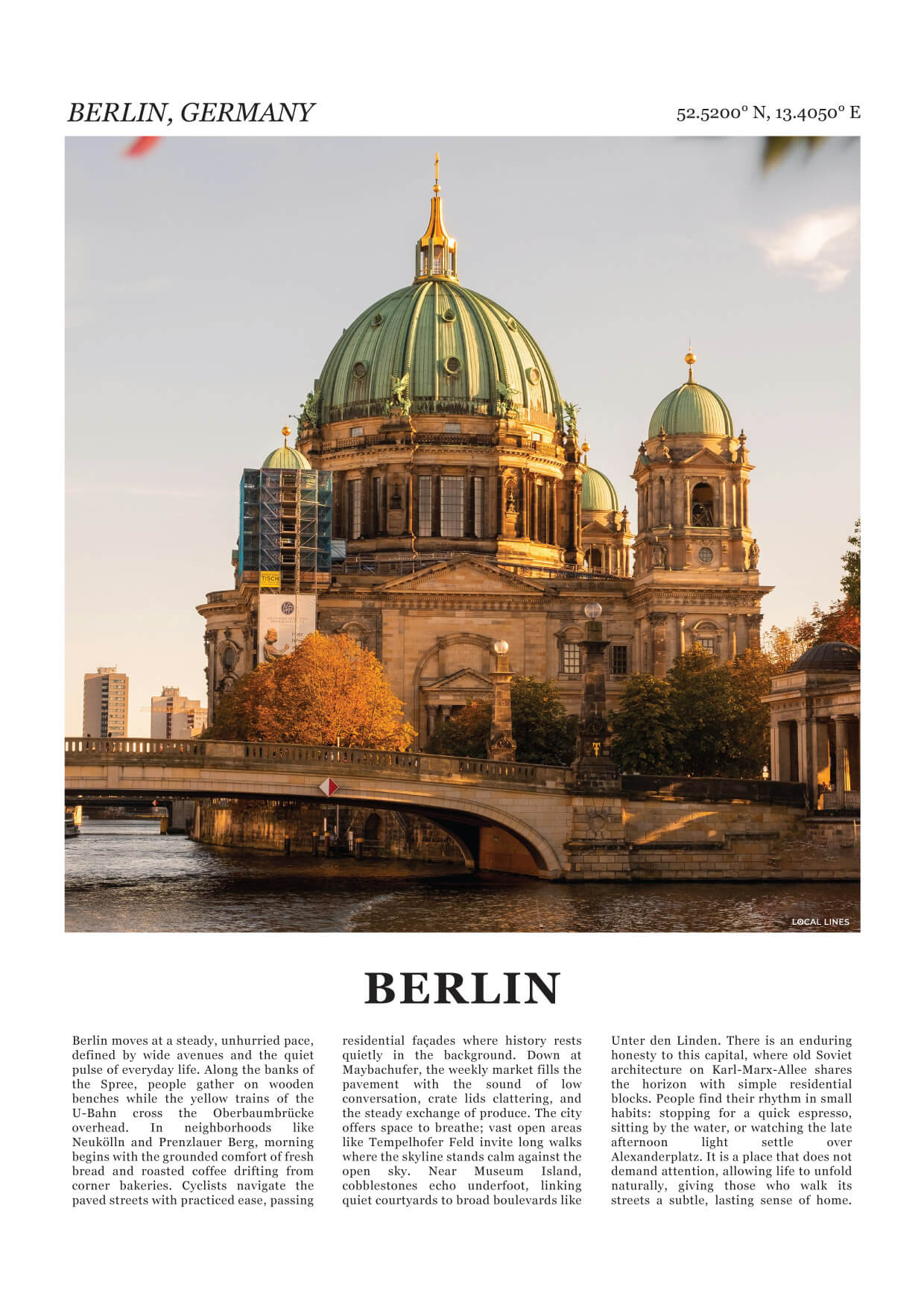 Berlijn Fotoposter – Kleur