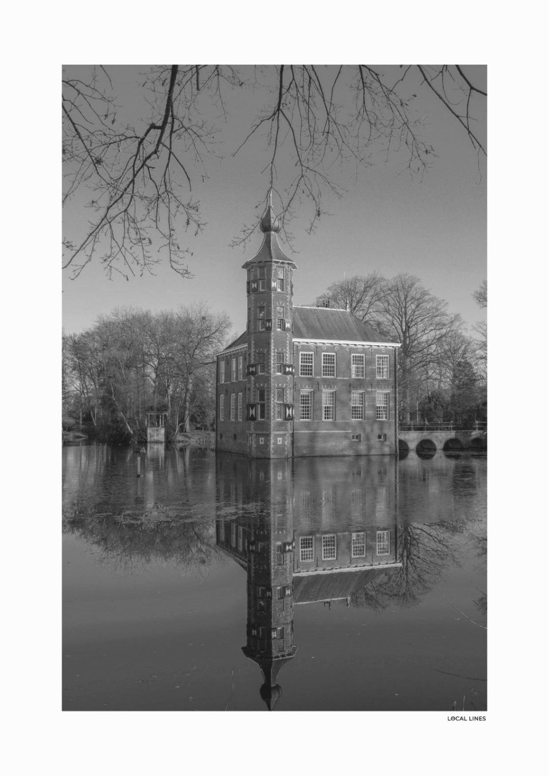 Breda Klassiek fotoposter zonder lijst - Zwart-Wit