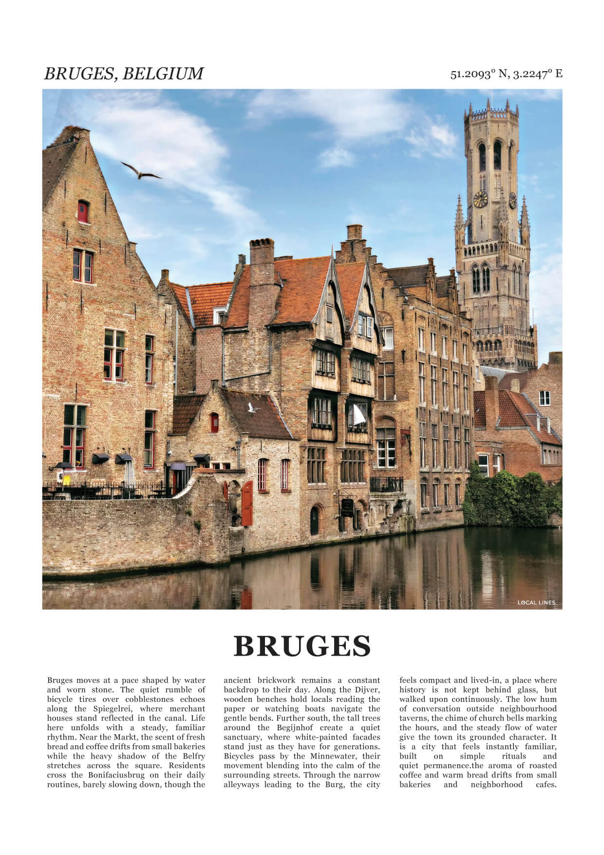 Brugge Fotoposter – Kleur