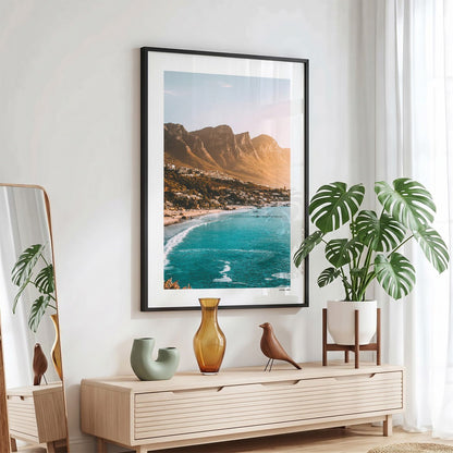 Kaapstad Klassiek fotoposter in zwarte lijst - Kleur
