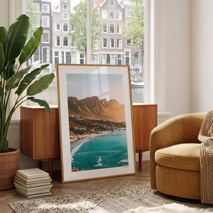 Kaapstad Klassiek fotoposter in woonkamer interieur - Kleur