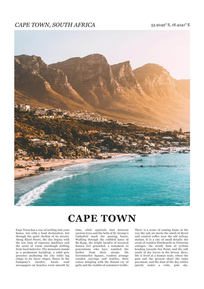 Kaapstad Fotoposter – Kleur