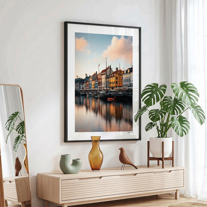 Kopenhagen Klassiek fotoposter in zwarte lijst - Kleur