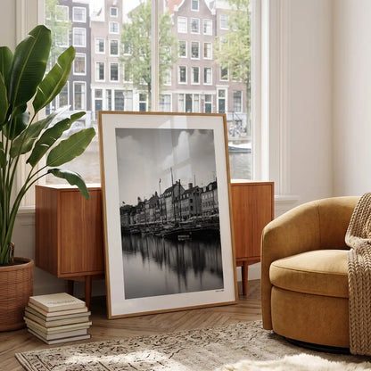 Kopenhagen Klassiek fotoposter in woonkamer interieur - Zwart-Wit