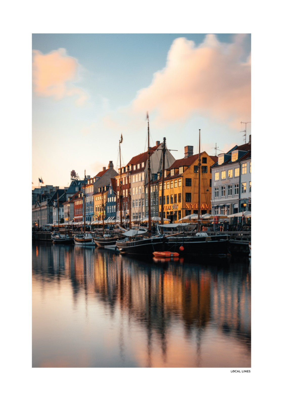Kopenhagen Klassiek fotoposter zonder lijst - Kleur