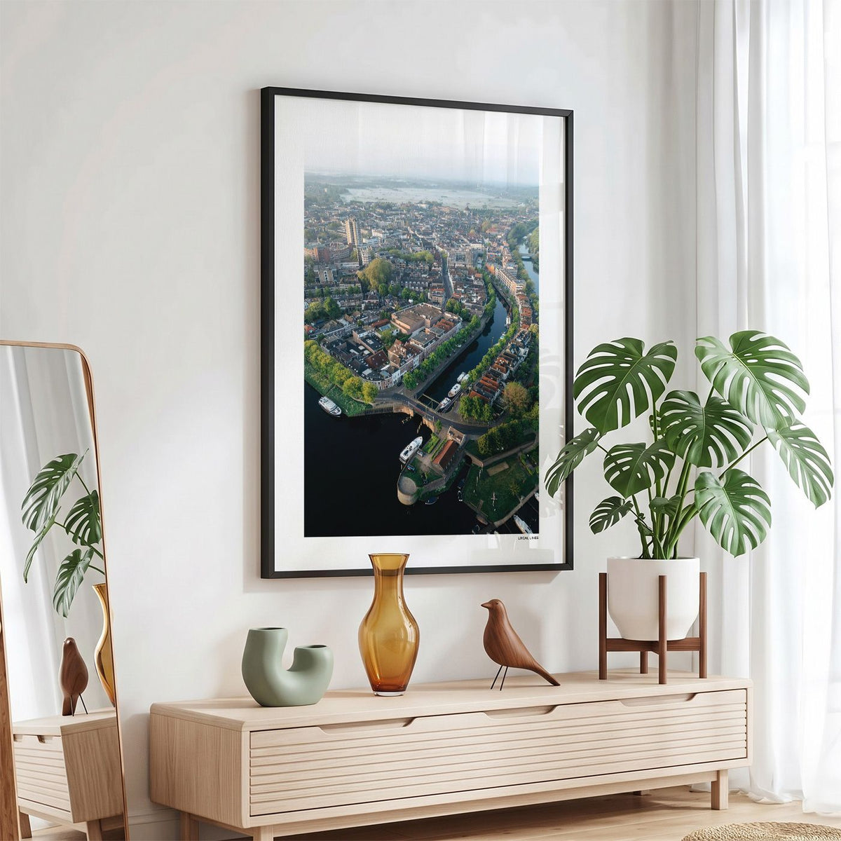 Den Bosch Klassiek fotoposter in zwarte lijst - Kleur