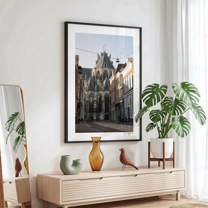 Dordrecht Klassiek fotoposter in zwarte lijst - Kleur