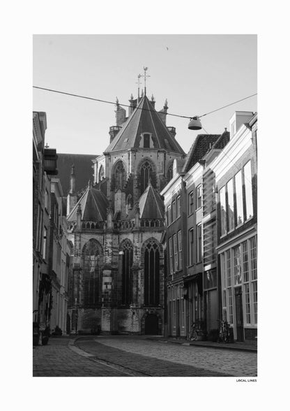 Dordrecht Klassiek fotoposter zonder lijst - Zwart-Wit