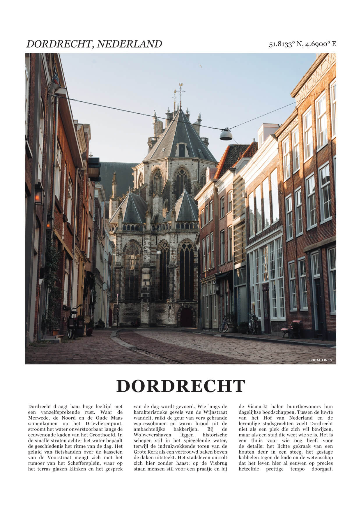 Dordrecht Fotoposter – Kleur
