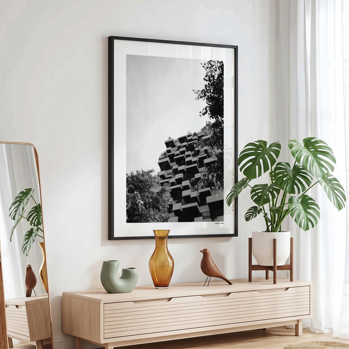 Eindhoven Klassiek fotoposter in zwarte lijst - Zwart-Wit