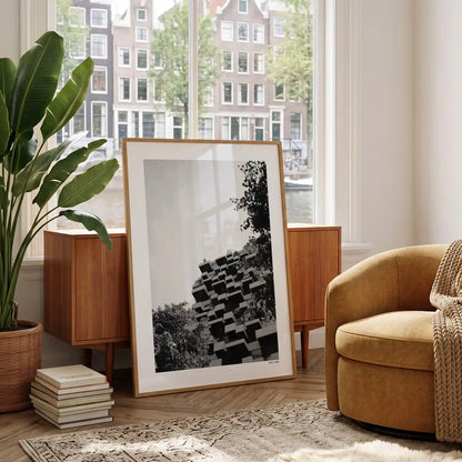Eindhoven Klassiek fotoposter in woonkamer interieur - Zwart-Wit