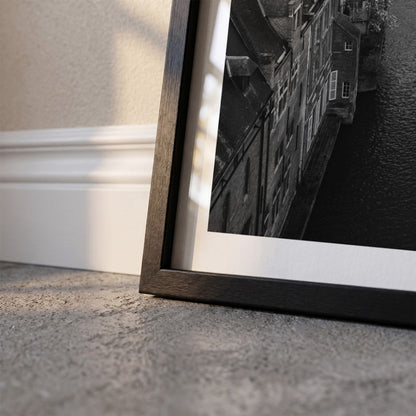 Detail van Gent Klassiek fotoposter en lijst - Zwart-Wit