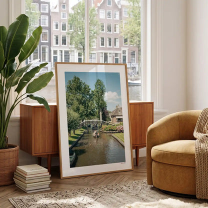 Giethoorn Klassiek fotoposter in woonkamer interieur - Kleur