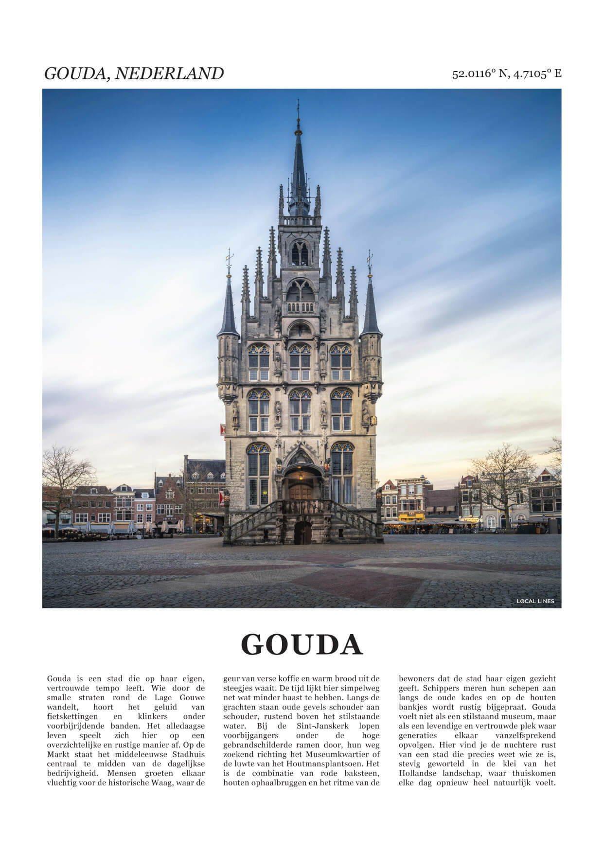 Gouda Fotoposter – Kleur