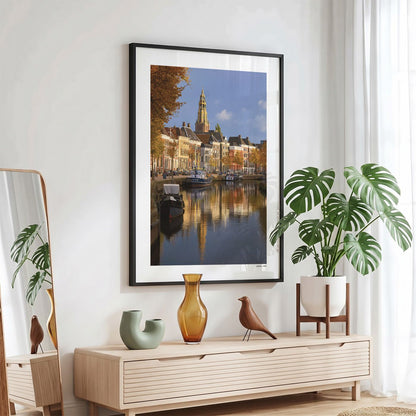 Groningen Klassiek fotoposter in zwarte lijst - Kleur