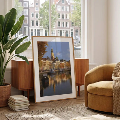 Groningen Klassiek fotoposter in woonkamer interieur - Kleur