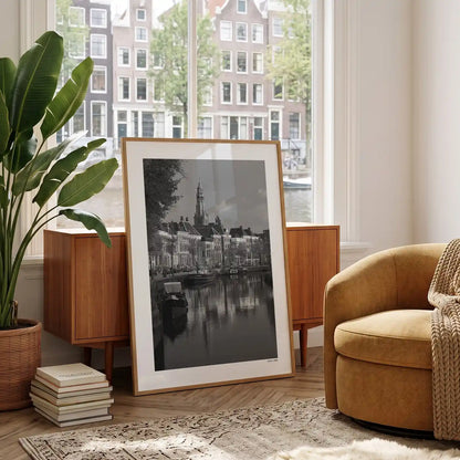 Groningen Klassiek fotoposter in woonkamer interieur - Zwart-Wit