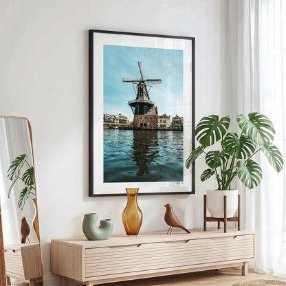 Haarlem Klassiek fotoposter in zwarte lijst - Kleur