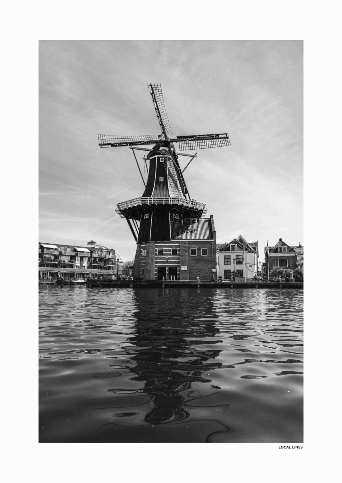 Haarlem Klassiek fotoposter zonder lijst - Zwart-Wit