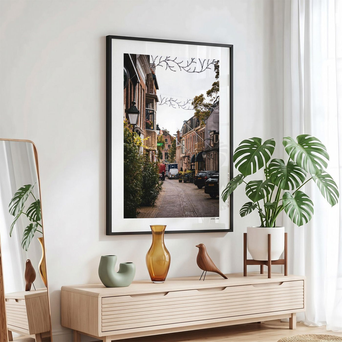 Leeuwarden Klassiek fotoposter in zwarte lijst - Kleur
