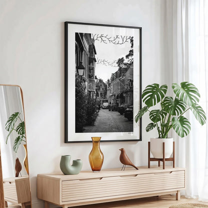 Leeuwarden Klassiek fotoposter in zwarte lijst - Zwart-Wit